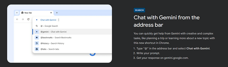 Using Gemini direct from the Bar