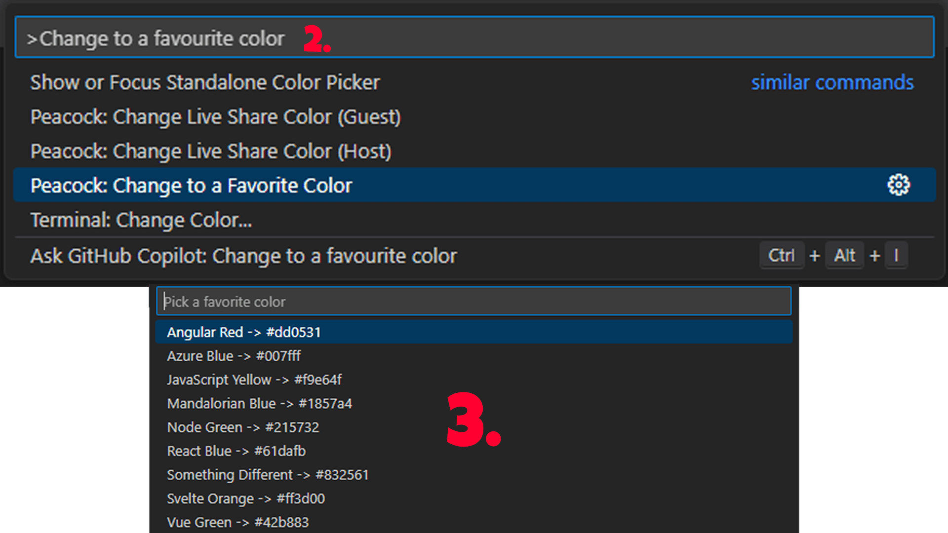 How to change the color for your VS Code Workspace